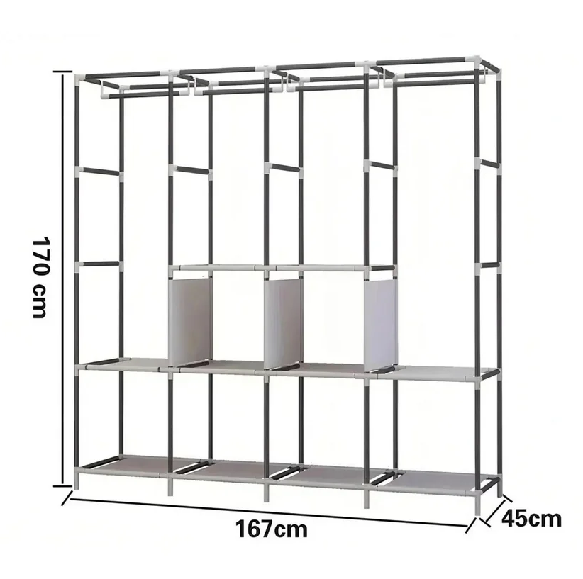 Closet Portátil Premium 88170W – Armario de Tela Resistente y Espacioso