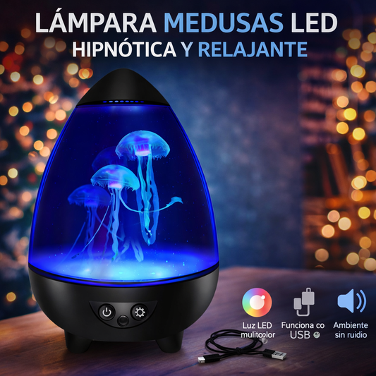 🎥🌊 Lámpara Medusa LED – Ambiente mágico, relajante y futurista