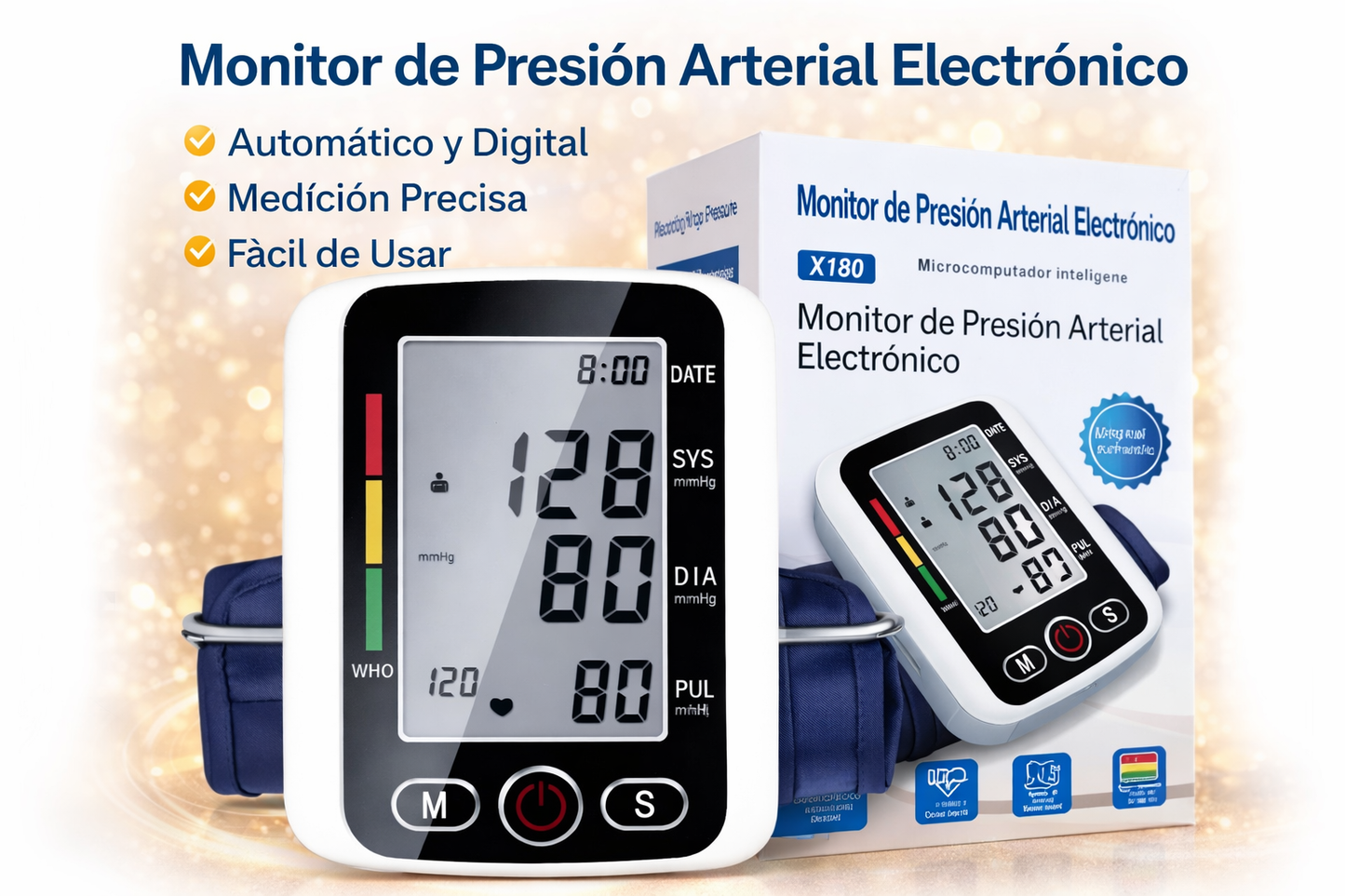 🩺 Tensiómetro de brazo con voz en español