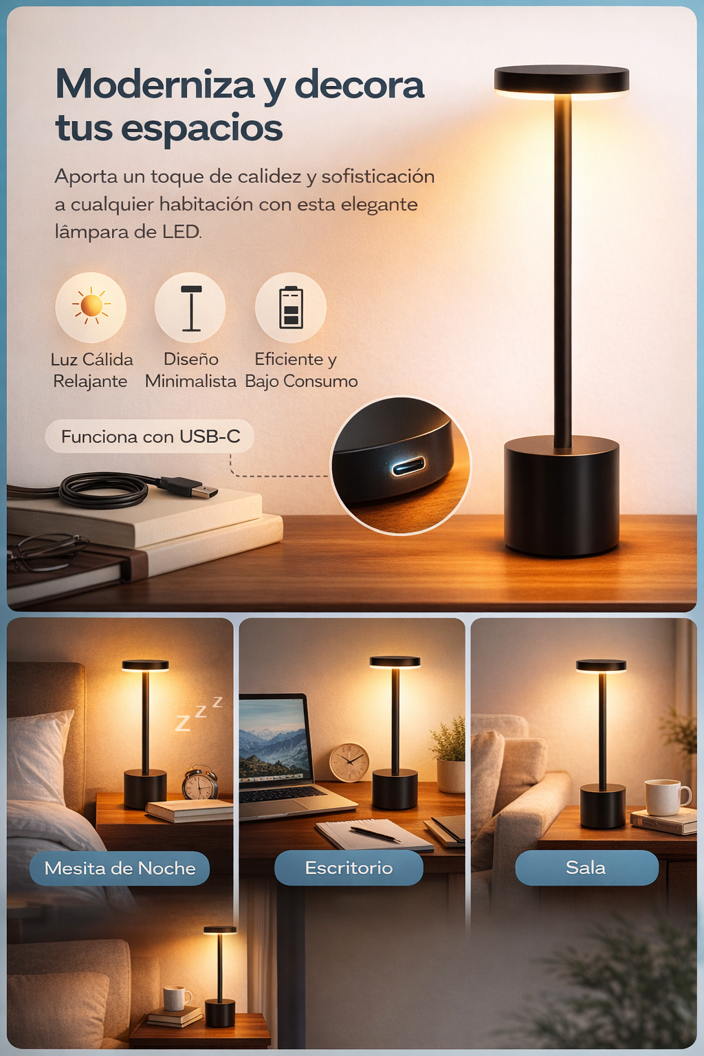 Lampara Recargable🔦