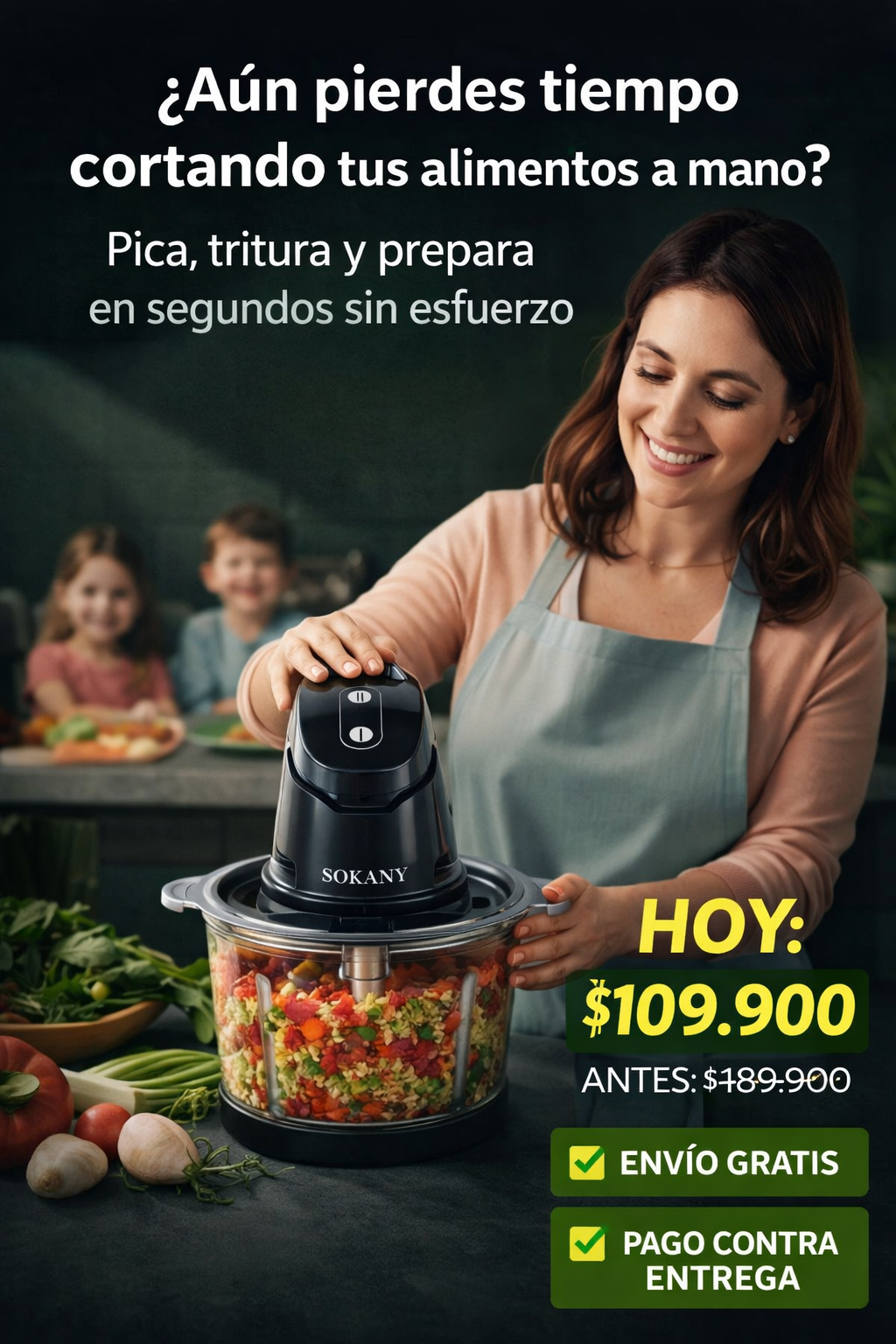 TurboPicador Pro 2L SOKANY⚡ – Pica Todo en Segundos