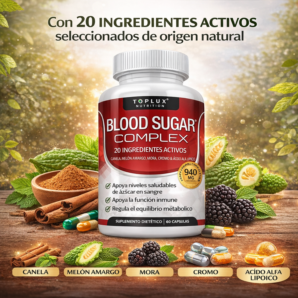 Blood Sugar Complex – Control Natural y Energía Diaria