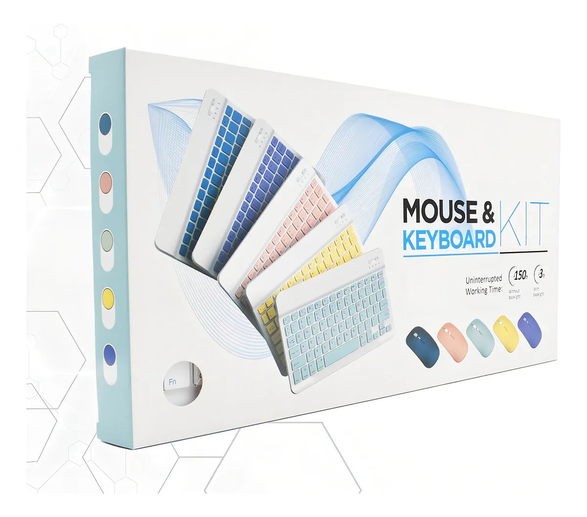 ⌨️🖱️ Combo Teclado y Mouse Inalámbricos Recargables – Diseño Moderno y Silencioso